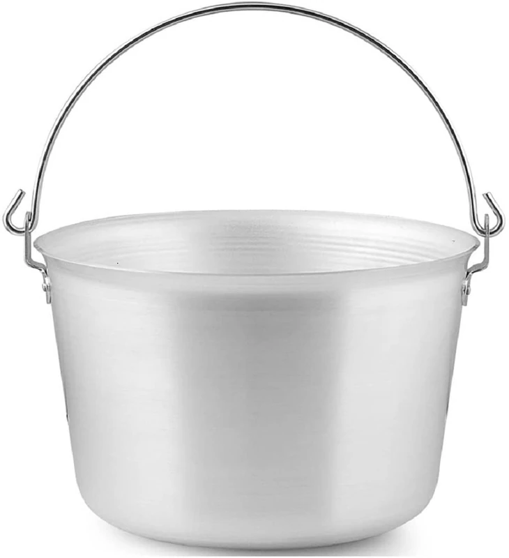Pentole Agnelli Professional Aluminium 3 Mm. Polenta Pot With Bow Handle, Diameter 32 Cm.