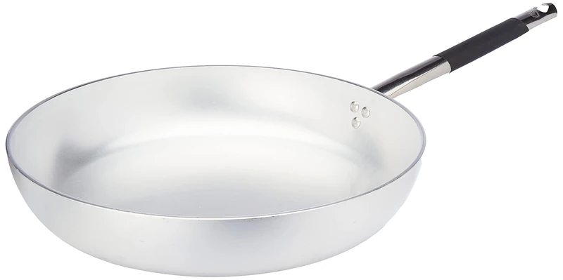 Pentole Agnelli Aluminium Straight Frying Pan 5 Mm. Thick With Cool Handle, Diameter 36 Cm.