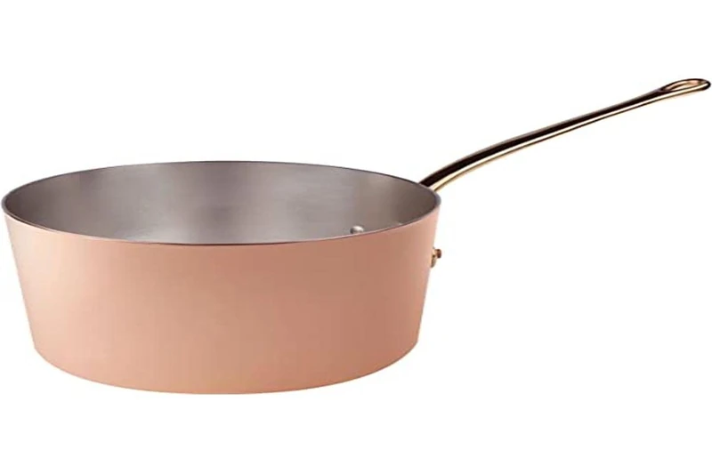 Pentole Agnelli ALCU105F20 High Tin-Plated Copper Casserole with 1 Handle, 20 cm