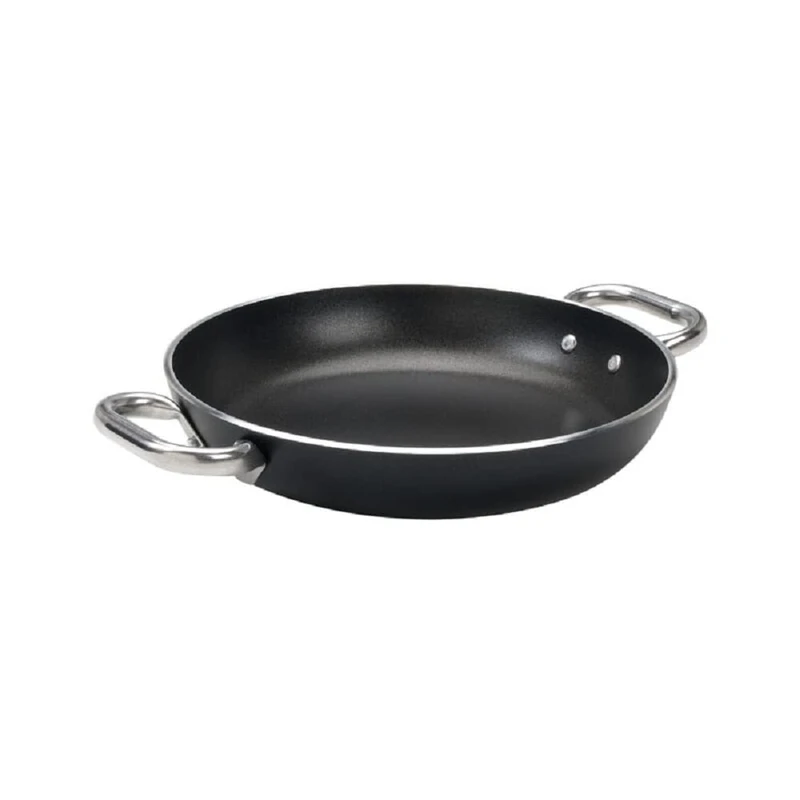 Pentole Agnelli Aluminium Black Cristal Omelette Pan 5 Mm. Thick, Diameter 24 Cm.