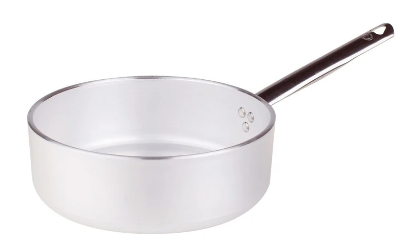 Pentole Agnelli Aluminium Professional Casserole Pan 5 Mm. Thick With One Handle, Diameter 28 Cm.