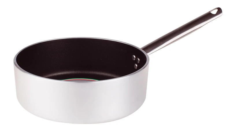 Pentole Agnelli Aluminium Anti - Adherent Professional Platinum Casserole Pan 5 Mm. Thick With One Handle, Diameter 20 Cm. - Image 1
