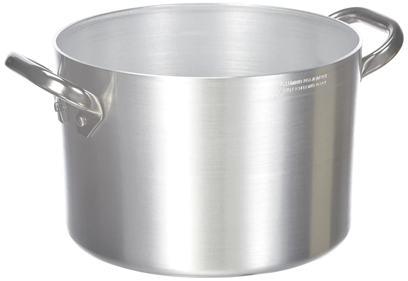 Pentole Agnelli Professional Aluminium 3 Mm. Deep Saucepot With 2 Handles, 7.2 Litre