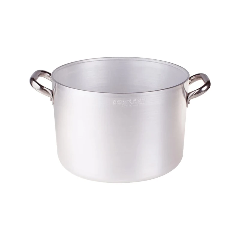 Pentole Agnelli Professional Aluminium 3 Mm. Deep Saucepot With 2 Handles, 9 Litre