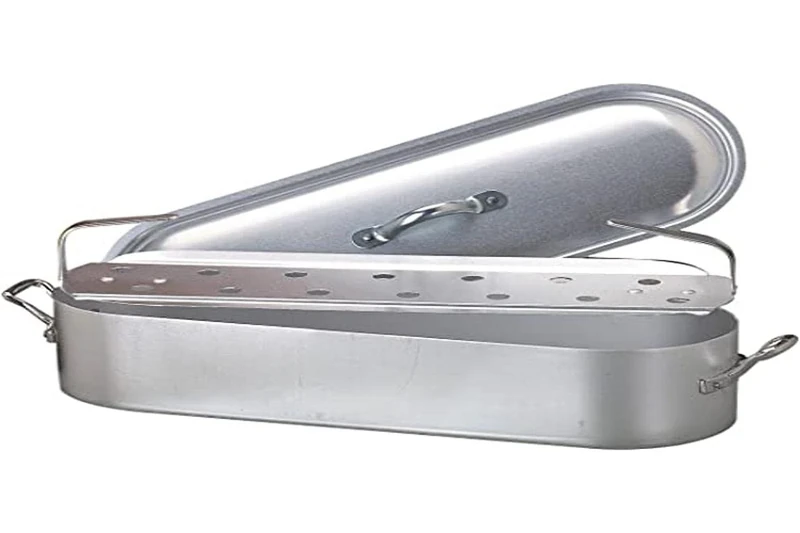 Pentole Agnelli Family Cooking Aluminium Fish - Kettle With Opaque Finish, Diameter 50 Cm.