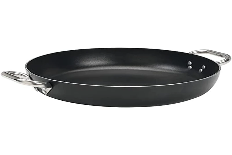 Pentole Agnelli Aluminium Black 3 Mm. Crystal Omelette Pan With 1 Handle, Diameter 36 Cm.