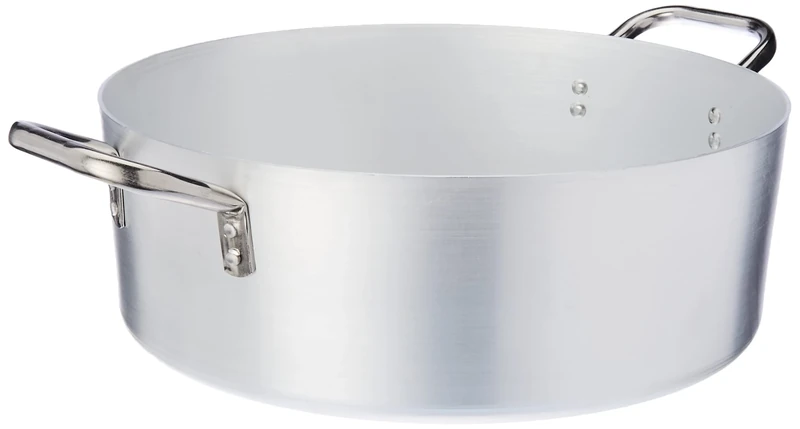 Pentole Agnelli Aluminium Inbox Casserole Pot 2 Mm. Thick with 2 Handles, Diameter - 40 Cm.