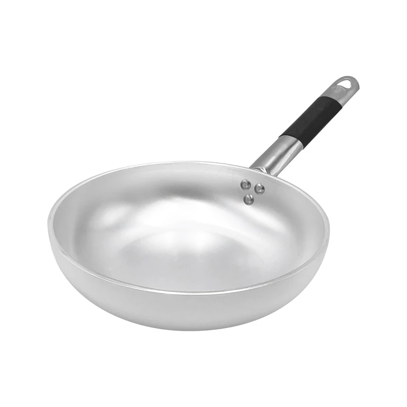 Pentole Agnelli Aluminium Blower Frying Pan 5 Mm. Thick With Cool Handle, Diameter 28 Cm.