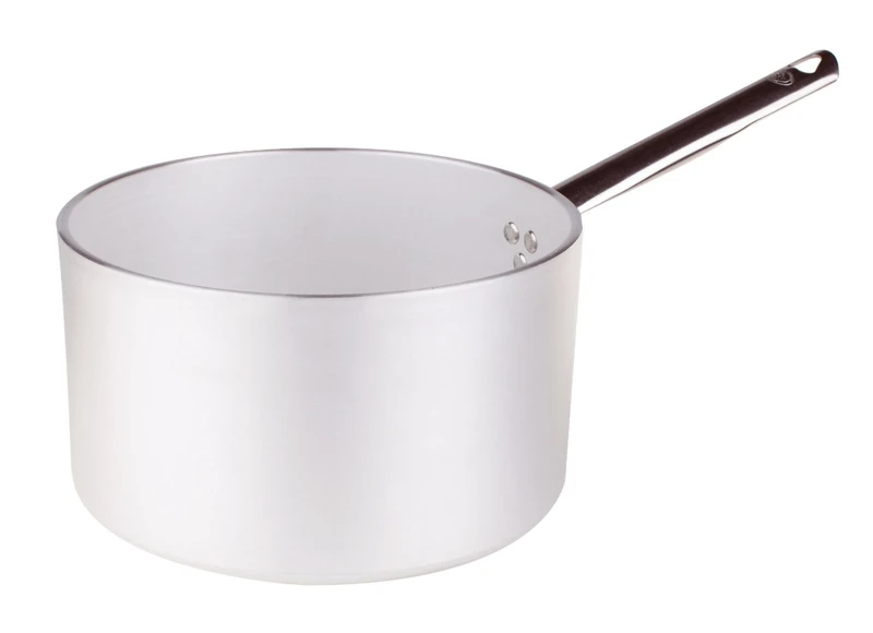 Pentole Agnelli Aluminium Professional 5 Mm. Radiant Cylindrical Saucepan, Diameter 18 Cm.
