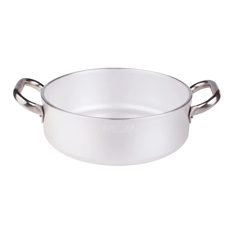 Pentole Agnelli ALMR110620 5 mm Professional Aluminum Pans, Low Radiant Cylindrical Casserole, 2.5 L