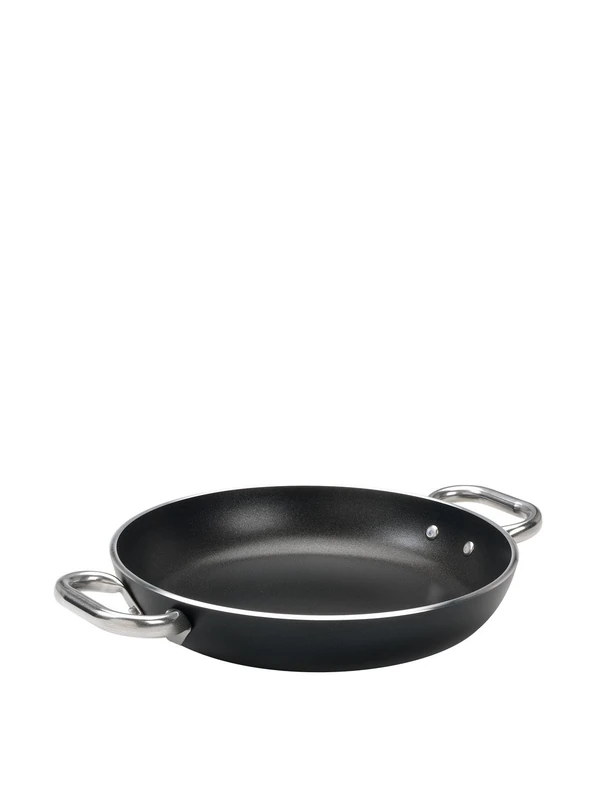 Pentole Agnelli ALSA2110SS32 Aluminium Black Cristal Omelette Pan 5 Mm. Thick, Diameter 32 cm