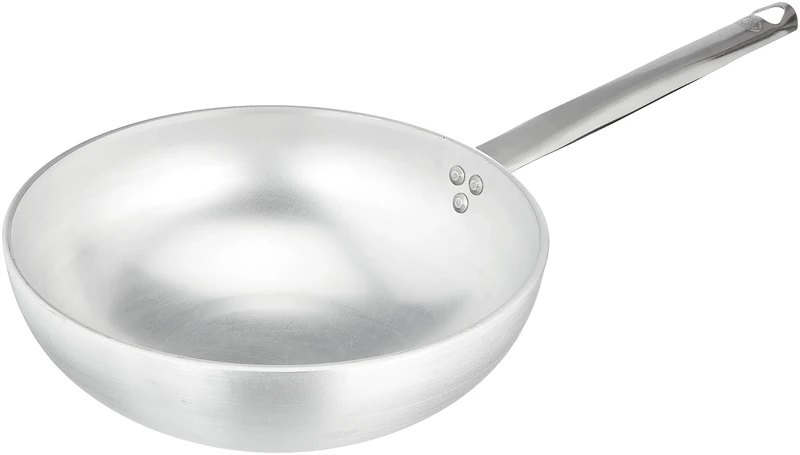 Pentole Agnelli Aluminium Professional 5 Mm. Radiant Wok With 1 Handle, Diameter 28 Cm.