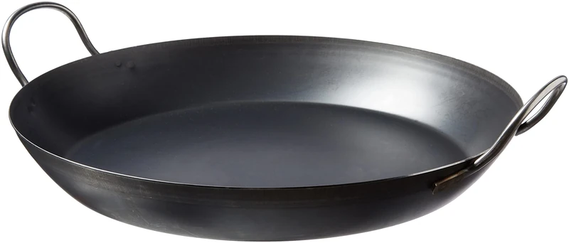 Pentole Agnelli Iron Parella Frying Pan With Two Handles, Diameter 48 Cm.