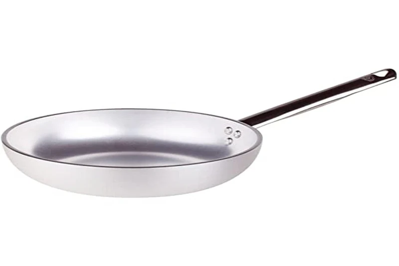 Pentole Agnelli Aluminium Professional 5 Mm. Radiant Saute Pan with 1 Handle, Diameter 40 Cm, Silver