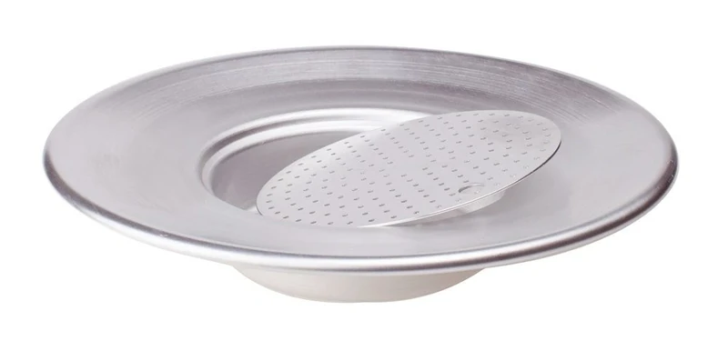 Pentole Agnelli Professional Aluminium 3 Mm Strainer with Drip Bowl, Diameter 45 cm, Silver, One Size