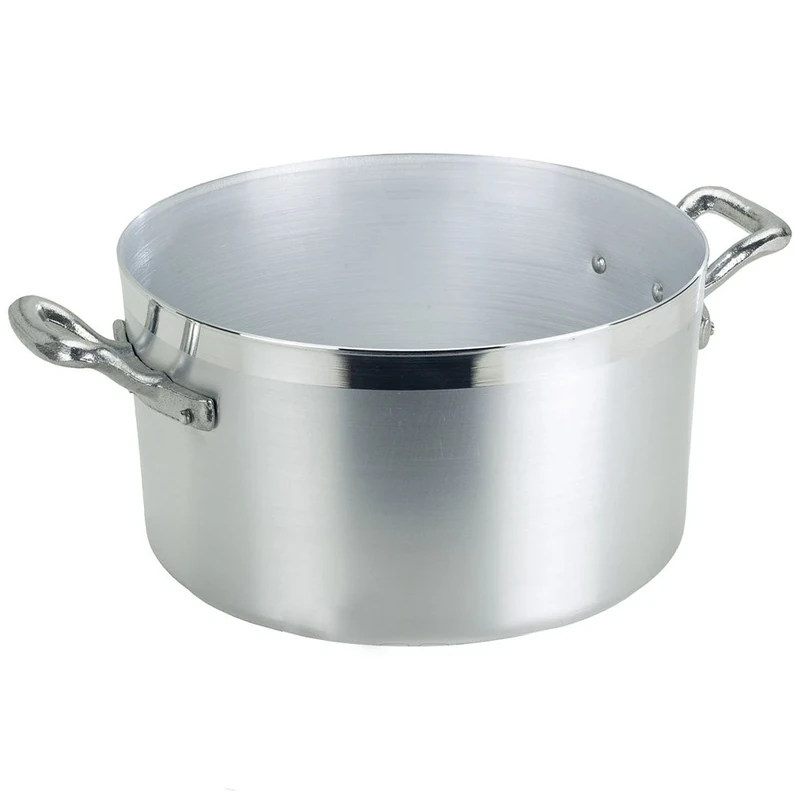Pentole Agnelli Family Cooking Aluminium Saucepot with 2 Handles, 22.19 Litre, Silver