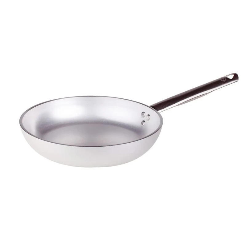 Pentole Agnelli Aluminium Professional Radiant Frying Pan 5 Mm. Thick With Tubular Steel Handle, Diameter 40 Cm.