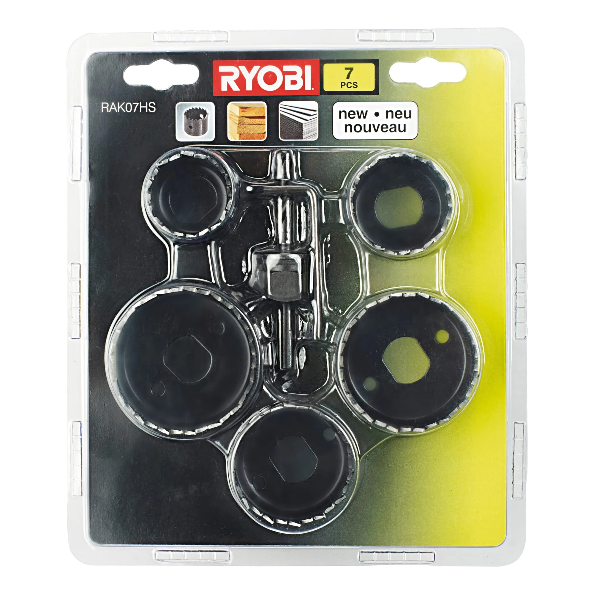 Ryobi RAK07HS Hole Saw Kit (7 Pieces)