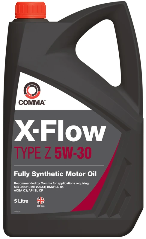 COSAN LUBRICANTS Comma XFZ5L X-Flow Type Z 5W30 Oil, 5 Liter - Image 1