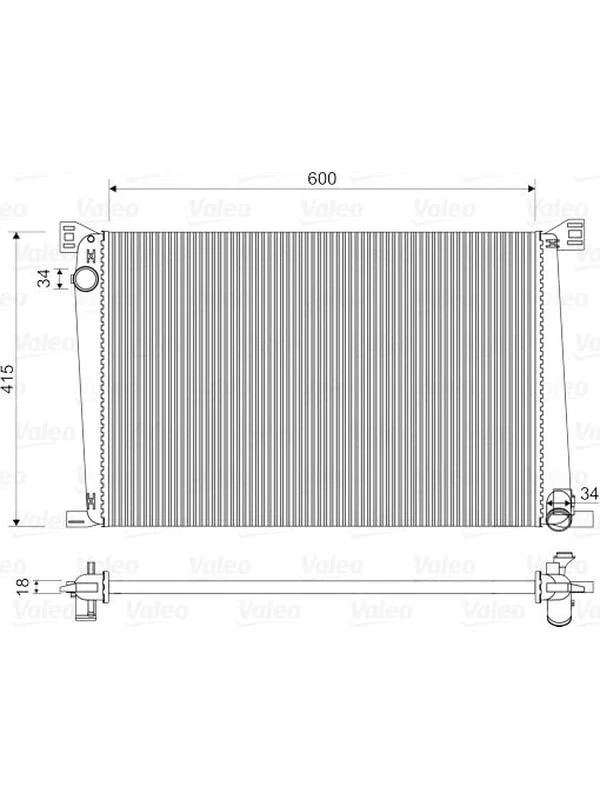 Valeo 735480 Radiator, engine cooling