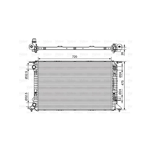 Valeo 735472 Radiator, engine cooling