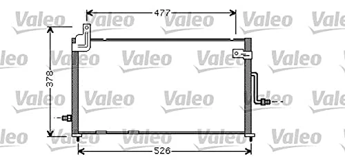 Valeo Condenser, Air Conditioning 818060