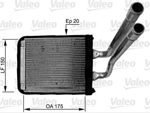 Valeo 812436 Heat Exchanger, Interior Heating