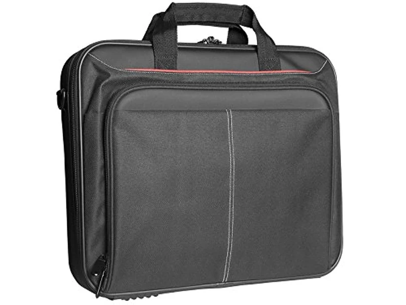 Set trator43467 17 "Briefcase Bag Laptop Case Laptop Case 43.2 cm (17") Black Shoulder Strap, Black)