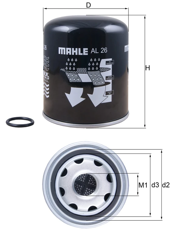 MAHLE AL 26 Air drying cartridge