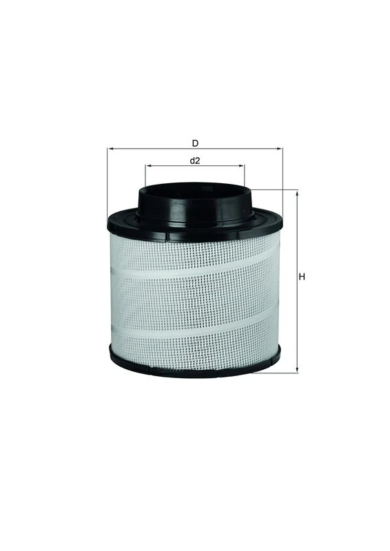 MAHLE LX 741 - Air Filter Truck - Engine