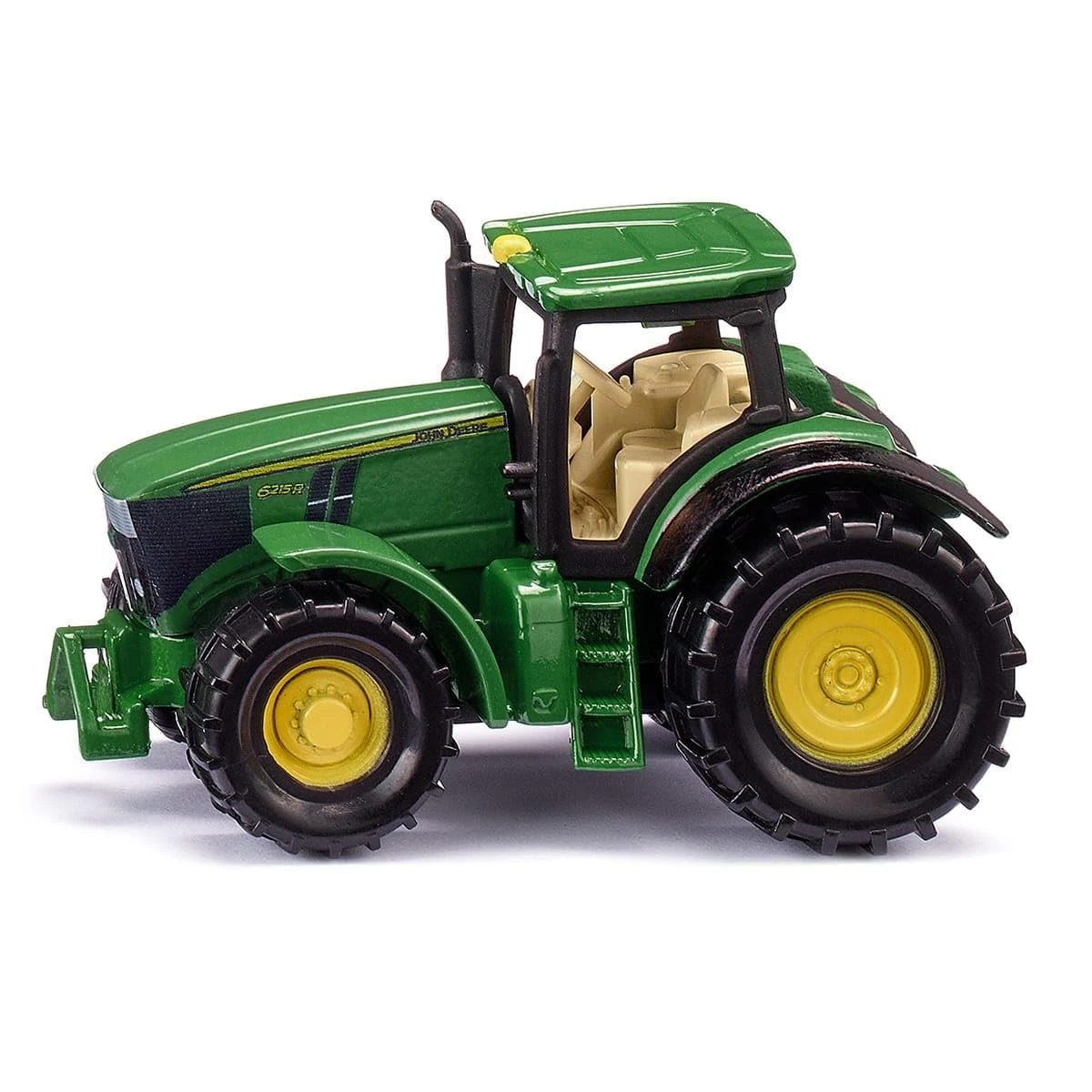 siku 1064, John Deer 6215R Tractor, Metal/Plastic, Green, Incl. trailer hitch, Wheels with rubberised tyres