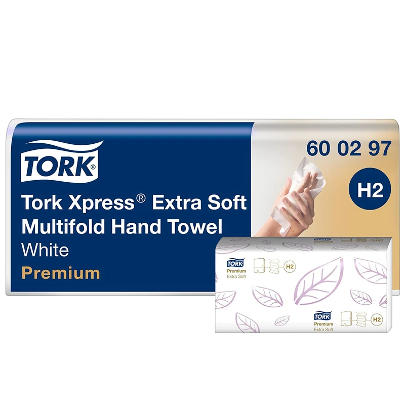 Tork Xpress Multifold Hand Towels White H2, Extra Soft, 21 x 100 Sheets, 600297