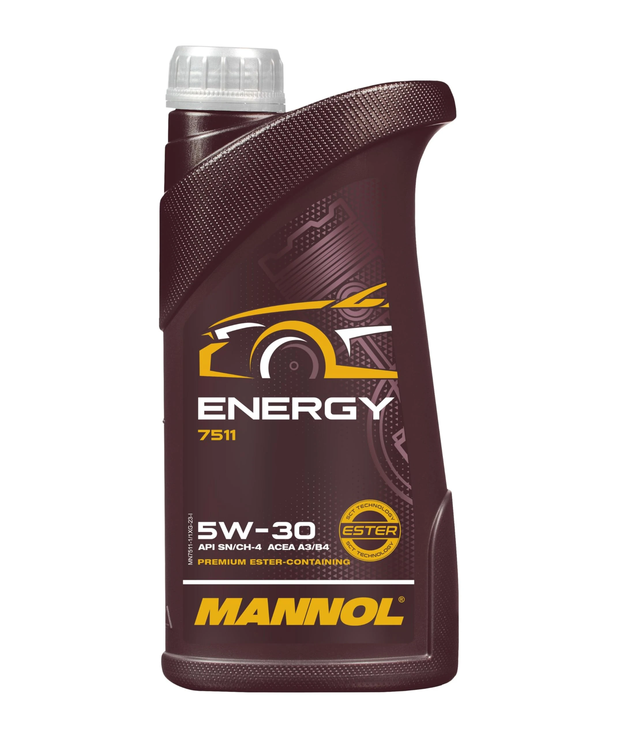 Mannol 1 Litre Energy 5W-30 Engine Oil 7511 API SN/CH-4 ACEA A3/B4 Universal Synthetic Ester Technology