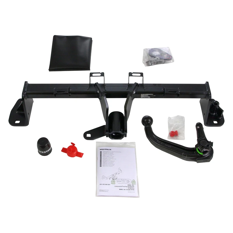 Westfalia-Automotive Detachable Swan Neck Towbar for BMW 3 Series, 4 Series - F31, F30, F32, F36, F33 - 1800kg Towing Capacity