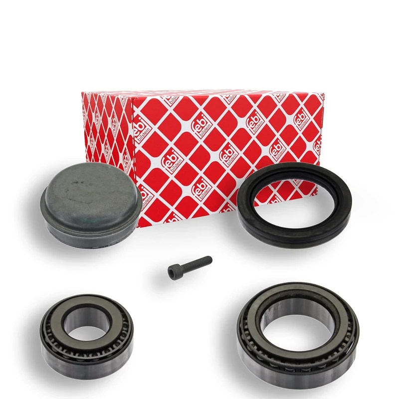 febi bilstein 38374 Wheel Bearing Kit with shaft seal, fastening screw and dust cap, pack of one