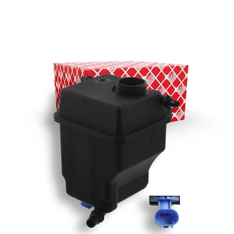 febi bilstein 38458 Coolant Expansion Tank with sensor and venting screw, pack of one