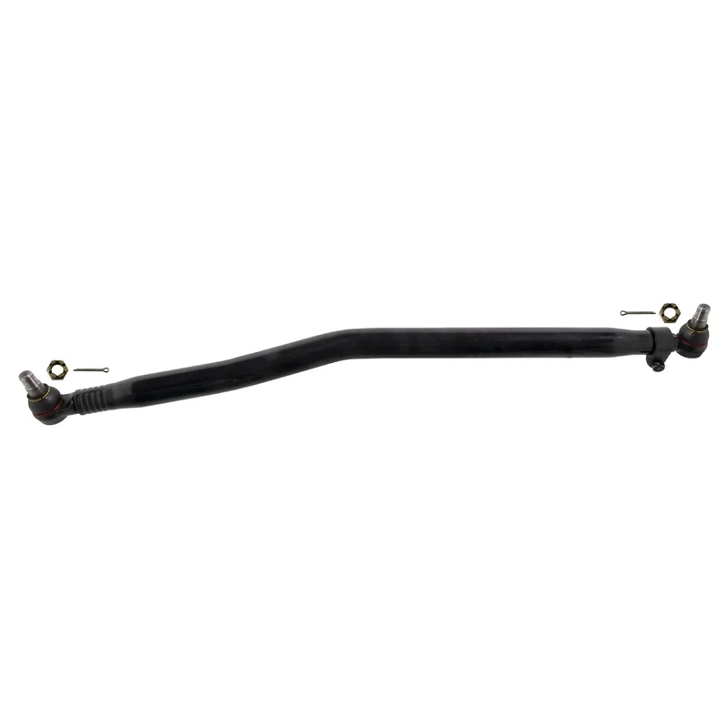 febi bilstein 38570 Drag Link with castle nuts and cotter pins, from steering gear to 1st front axle, pack of one
