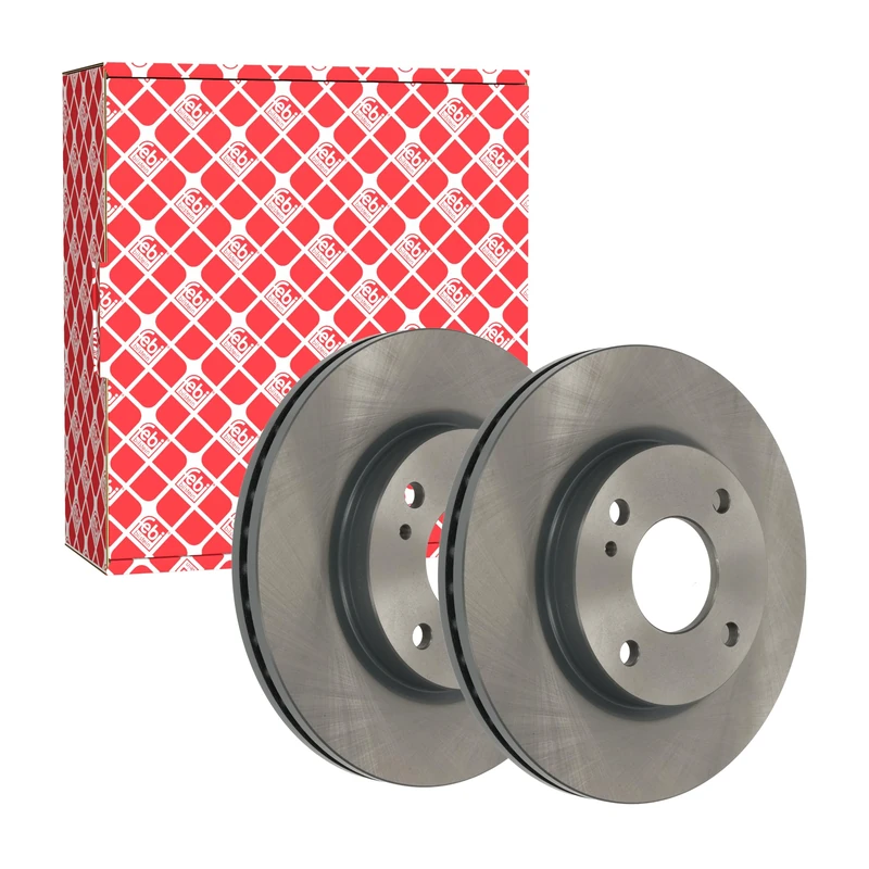 febi bilstein 38600 Brake Disc Set (2 Brake Disc) front, vented, No. of Holes 4