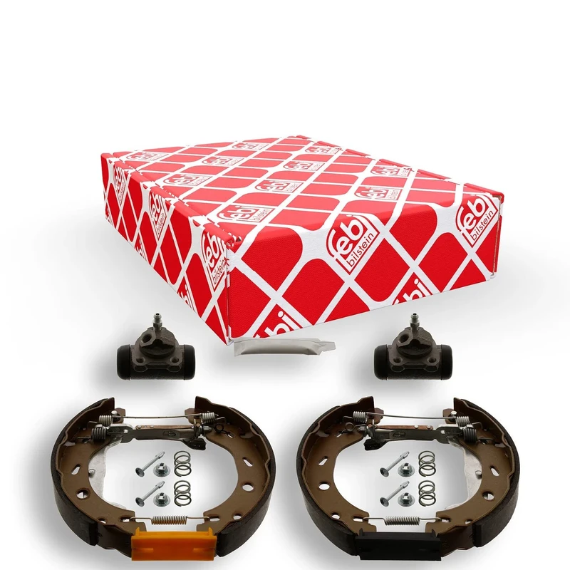 febi bilstein 38618 Brake Shoe Set with additional parts, pack of two