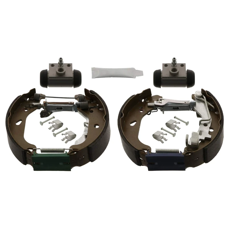 febi bilstein 38743 Brake Shoe Set with additional parts, pack of two