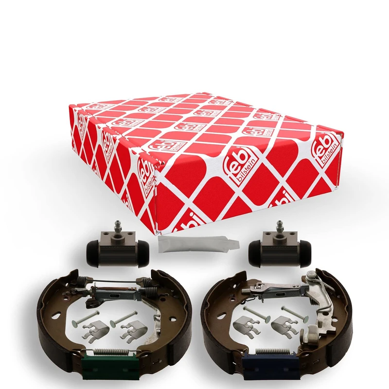 febi bilstein 38744 Brake Shoe Set with additional parts, pack of two