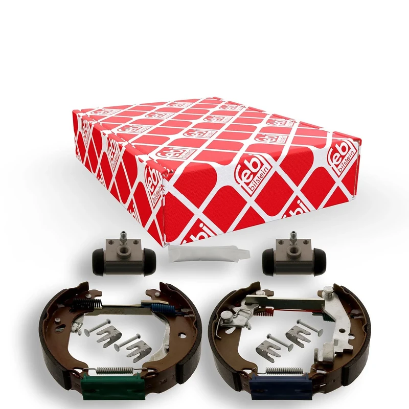 febi bilstein 38745 Brake Shoe Set with additional parts, pack of two