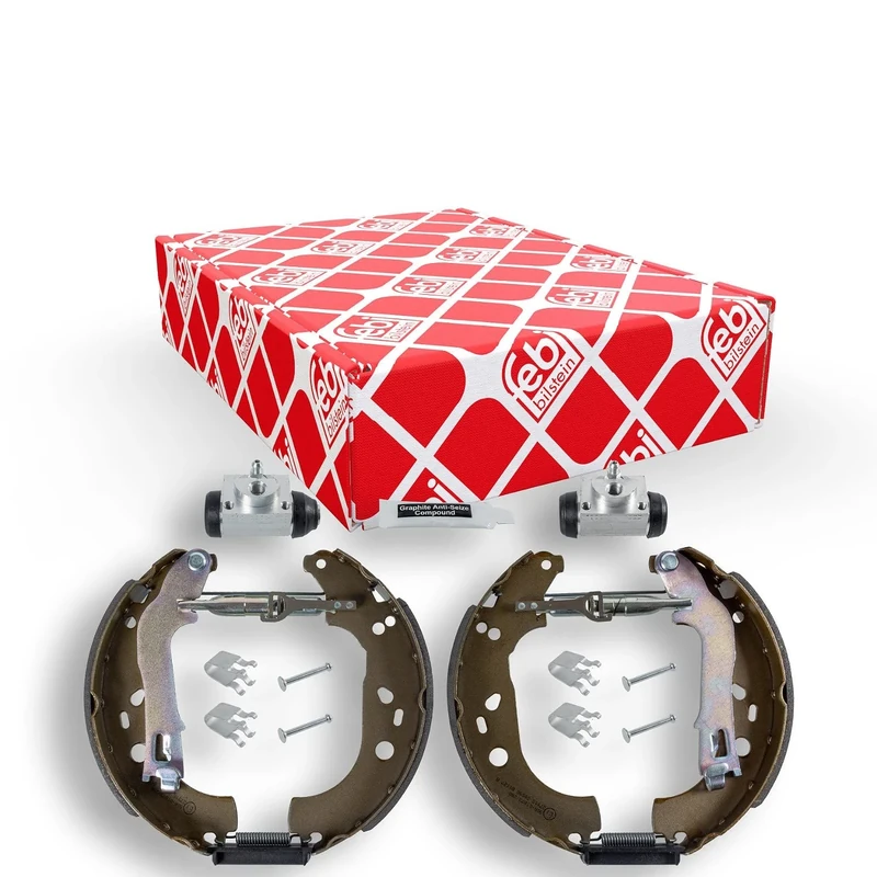 febi bilstein 38750 Brake Shoe Set with additional parts, pack of two