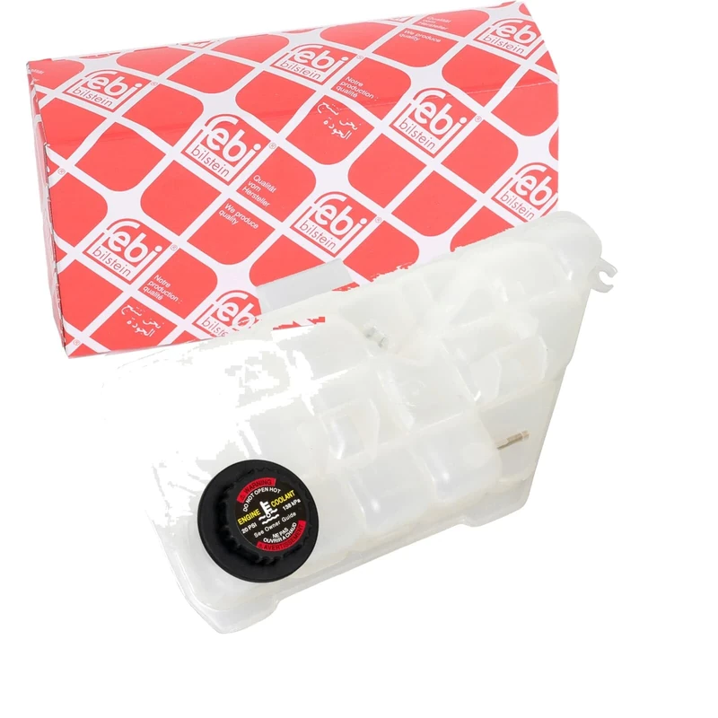 febi bilstein 38810 Coolant Expansion Tank with cover and sensor, pack of one