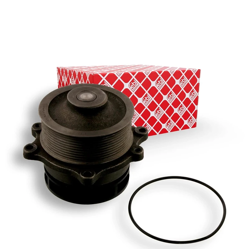 febi bilstein 39083 Water Pump with belt pulley and seals, pack of one