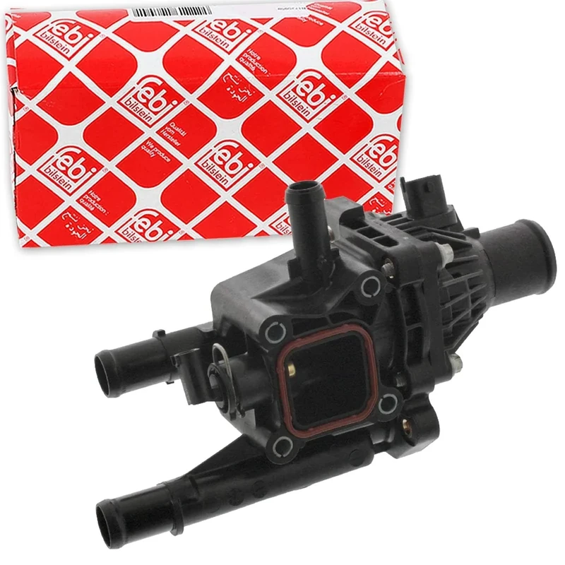 febi bilstein 39145 Thermostat Housing with sensor, temperature switch and seal, pack of one