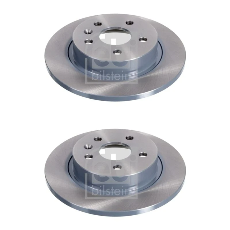 febi bilstein 39185 Brake Disc Set (2 Brake Disc) rear, full, No. of Holes 5