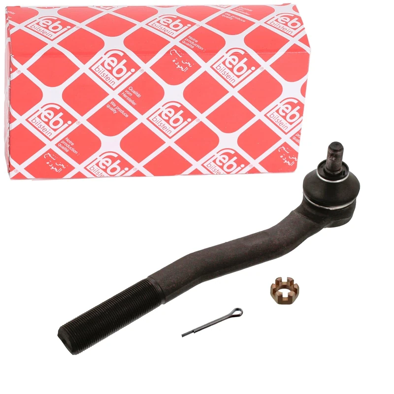 febi bilstein 41090 Tie Rod End with castle nut and cotter pin, pack of one