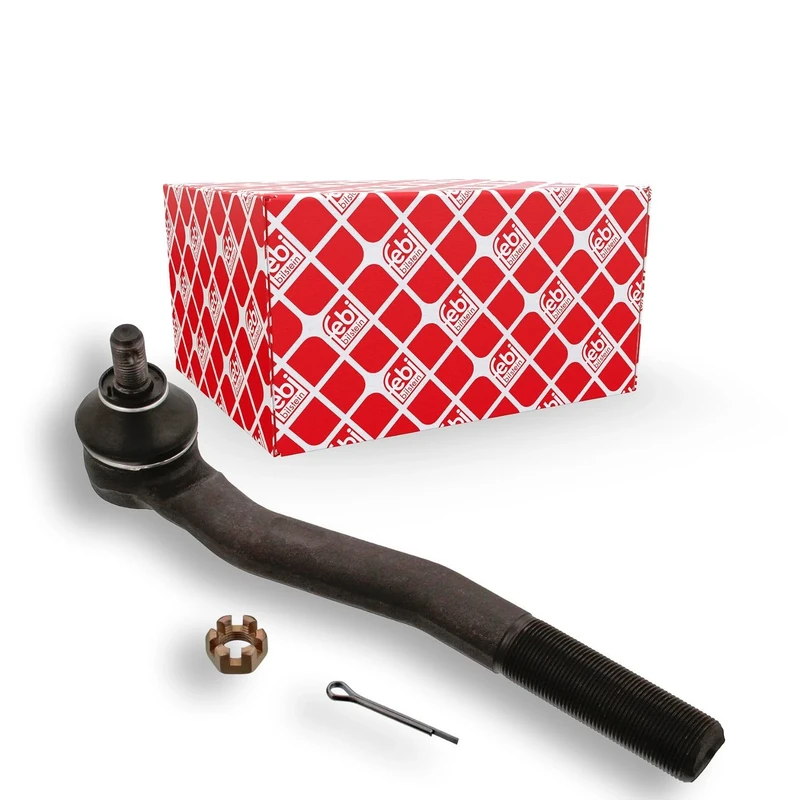 febi bilstein 41091 Tie Rod End with castle nut and cotter pin, pack of one