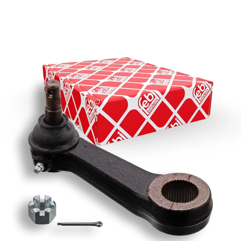 febi bilstein 41291 Pitman Arm with castle nut and cotter pin, pack of one